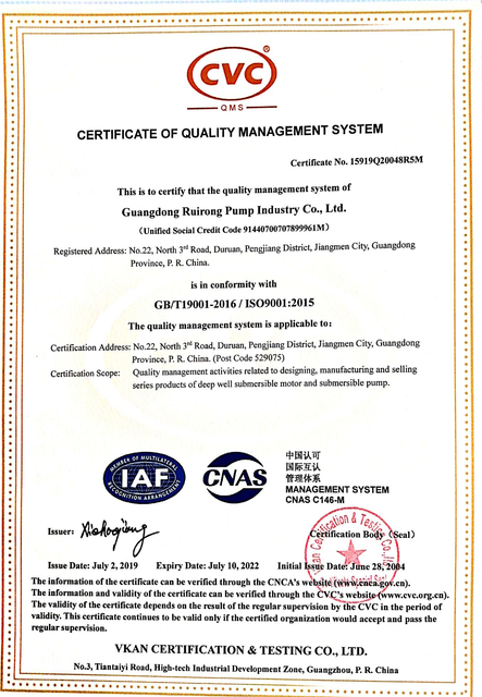 مضخة غاطسة، 60HZ